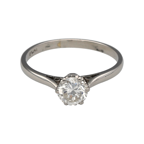 Platinum & Diamond Set Solitaire Ring