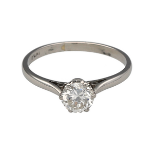 Platinum & Diamond Set Solitaire Ring