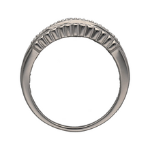 Load image into Gallery viewer, 18ct White Gold &amp; Diamond Set Wide Band Ring
