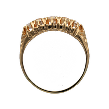 Load image into Gallery viewer, 18ct Gold &amp; Diamond Set Edwardian Style Band Ring
