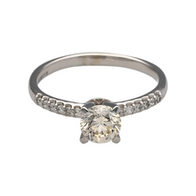 Load image into Gallery viewer, 14ct White Gold &amp; Diamond Set Solitaire Ring
