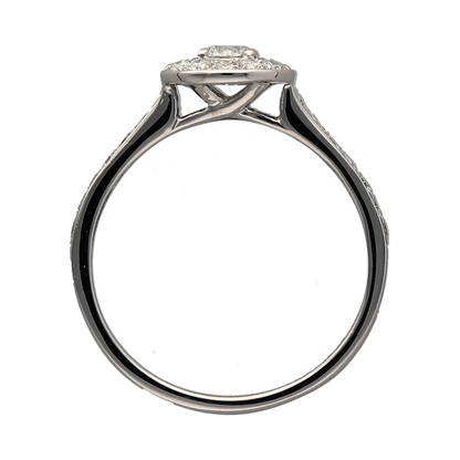 Platinum & Diamond Set Halo Ring