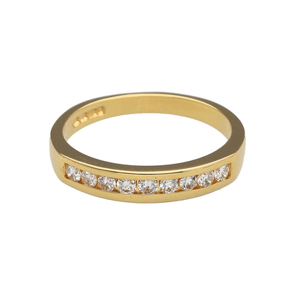 18ct Gold & Diamond Set Band Ring