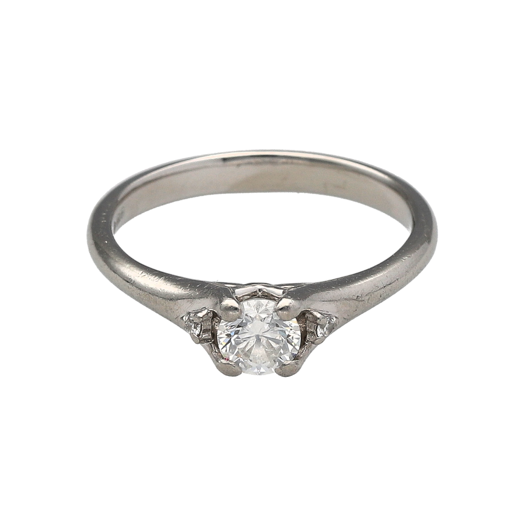 Platinum & Diamond Set Solitaire Ring