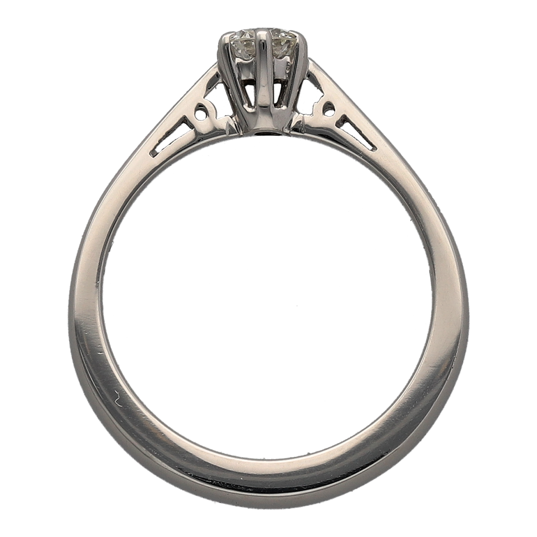 Platinum & Diamond Set Solitaire Ring