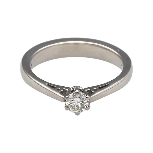 Platinum & Diamond Set Solitaire Ring