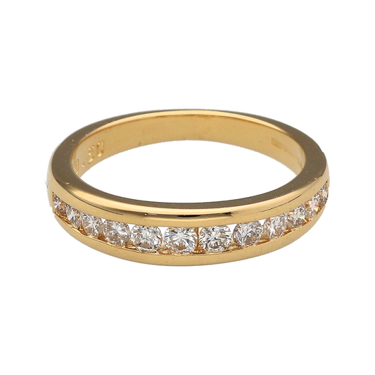 18ct Gold & Diamond Set Band Ring