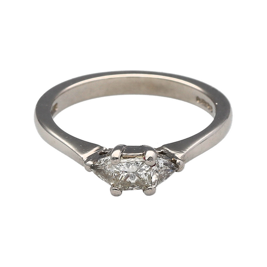 Platinum & Diamond Set Trilogy Ring