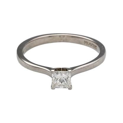 Platinum & Diamond Set Solitaire Ring