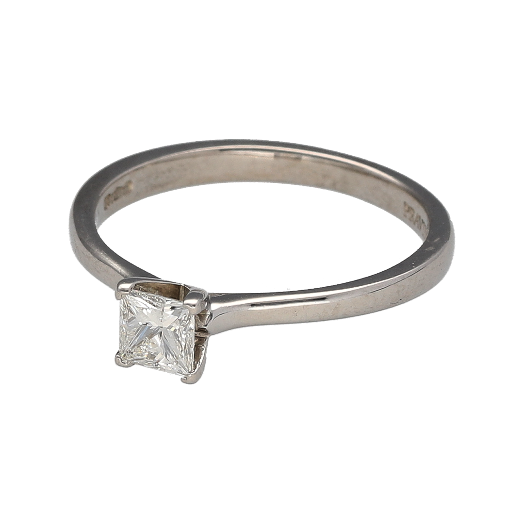 Platinum & Diamond Set Solitaire Ring