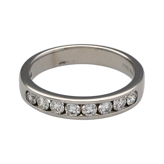 Platinum & Diamond Set Band Ring