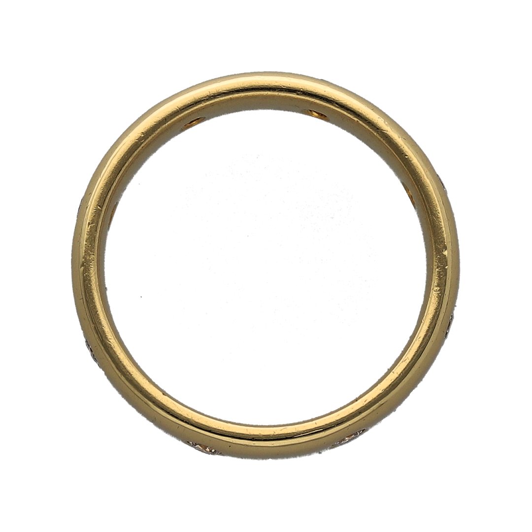 18ct Gold & Diamond Set Band Ring