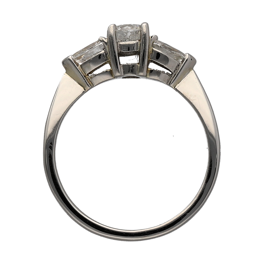 Platinum & Diamond Set Trilogy Ring