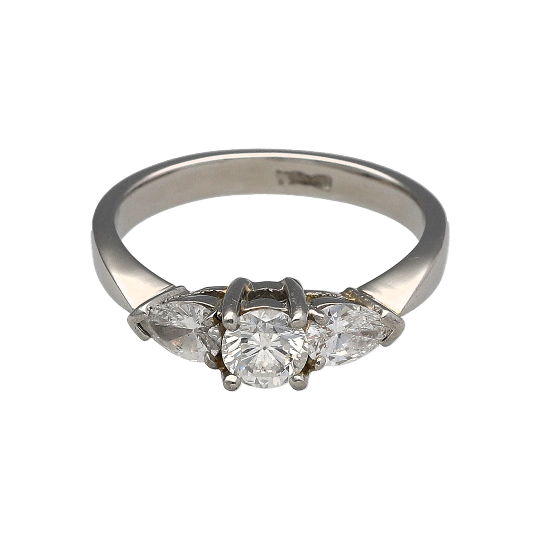 Platinum & Diamond Set Trilogy Ring