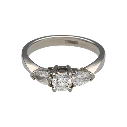 Platinum & Diamond Set Trilogy Ring