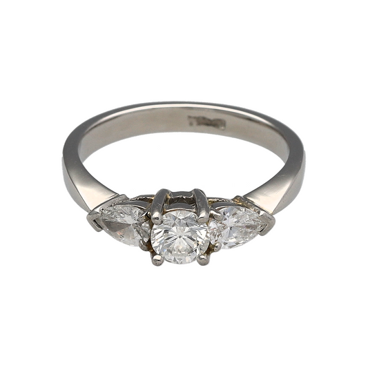 Platinum & Diamond Set Trilogy Ring