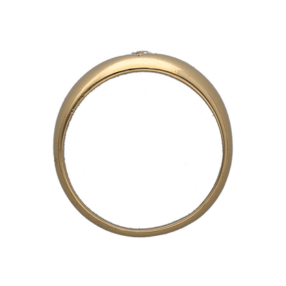18ct Gold & Diamond Set Wide Band Ring