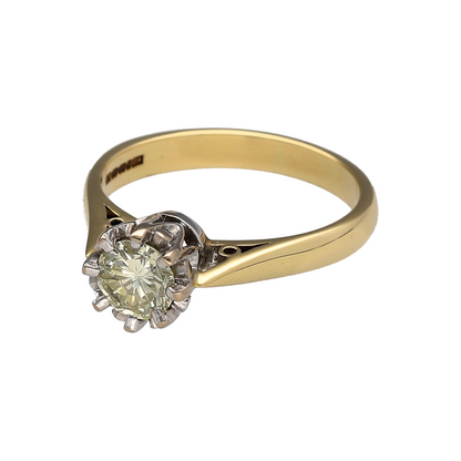 Bring timeless elegance and exceptional brilliance to your collection with this pre-owned 18ct yellow gold diamond solitaire ring, featuring a classic design with refined sophistication—perfect for special occasions or a meaningful proposal.

Design: The ring showcases a single brilliant cut diamond in a timeless solitaire setting, creating a striking focal point with elegant simplicity and enduring appeal.