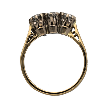 18ct Gold & Diamond Trilogy Ring
