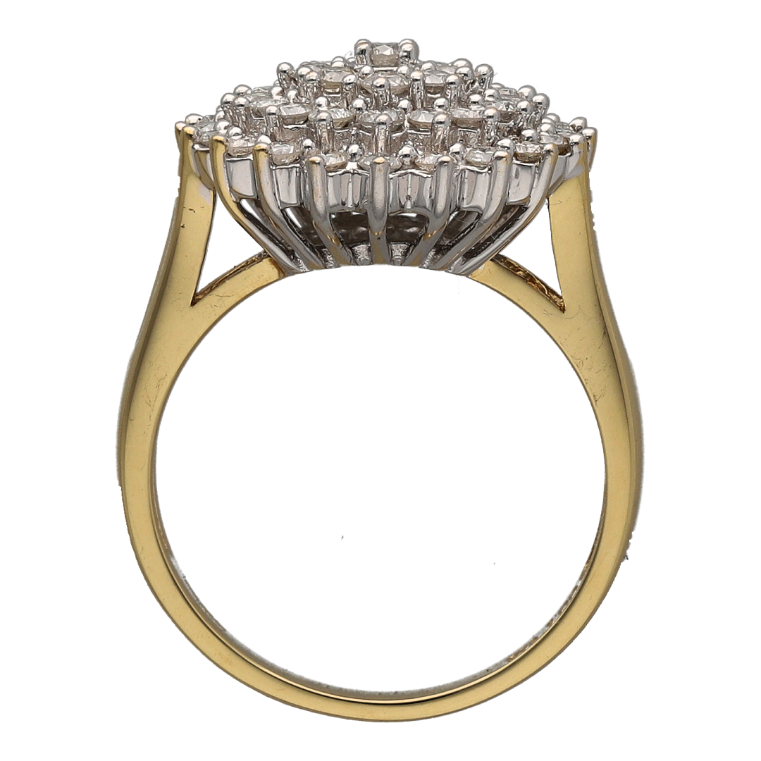 18ct Gold & Diamond Cluster Ring
