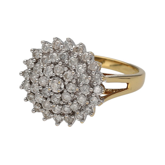 18ct Gold & Diamond Cluster Ring