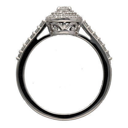 Platinum & Diamond Set Halo Ring