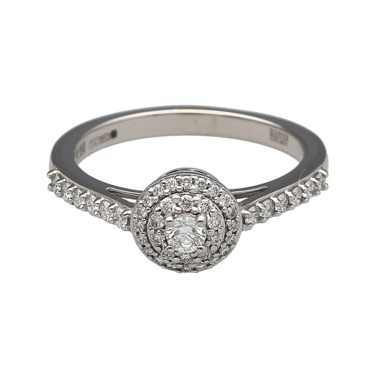 Platinum & Diamond Set Halo Ring