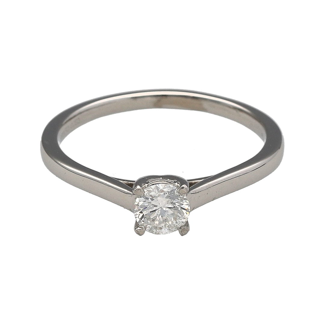 Platinum & Diamond Set Solitaire Ring