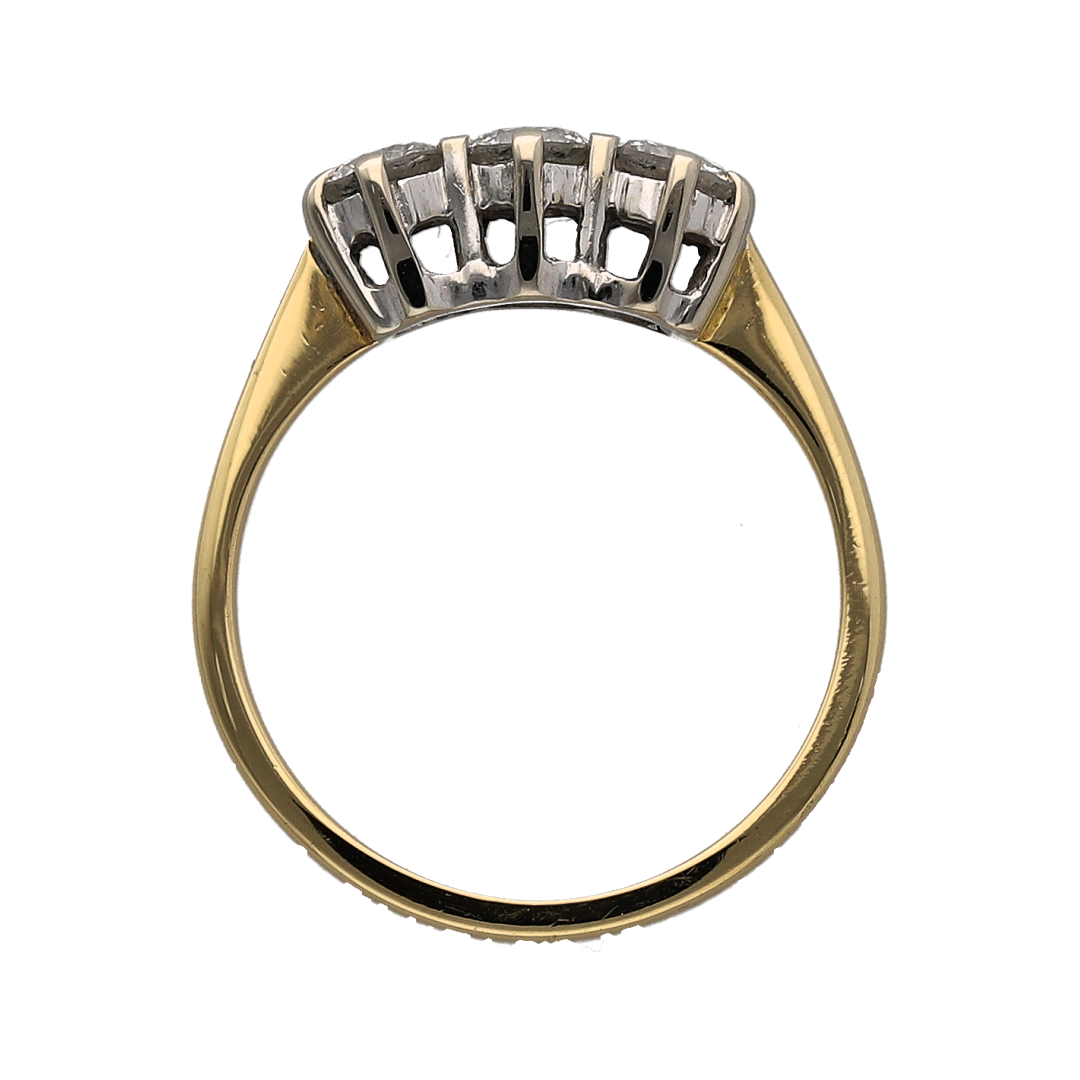 18ct Gold & Diamond Trilogy Ring