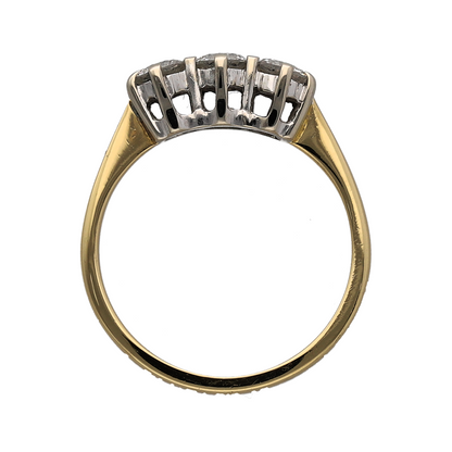 18ct Gold & Diamond Trilogy Ring