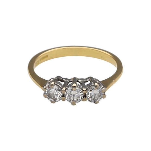 18ct Gold & Diamond Trilogy Ring