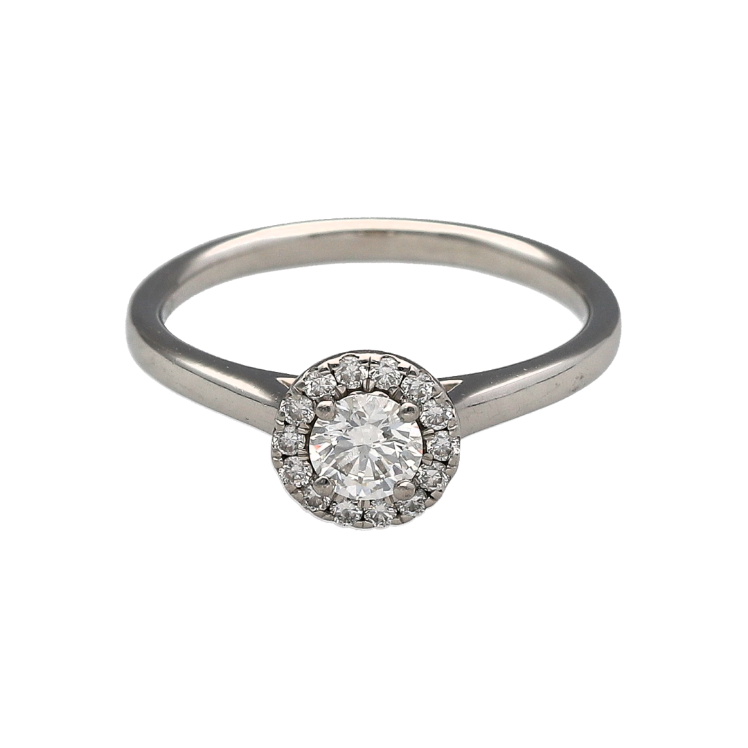 Platinum & Diamond Halo Ring