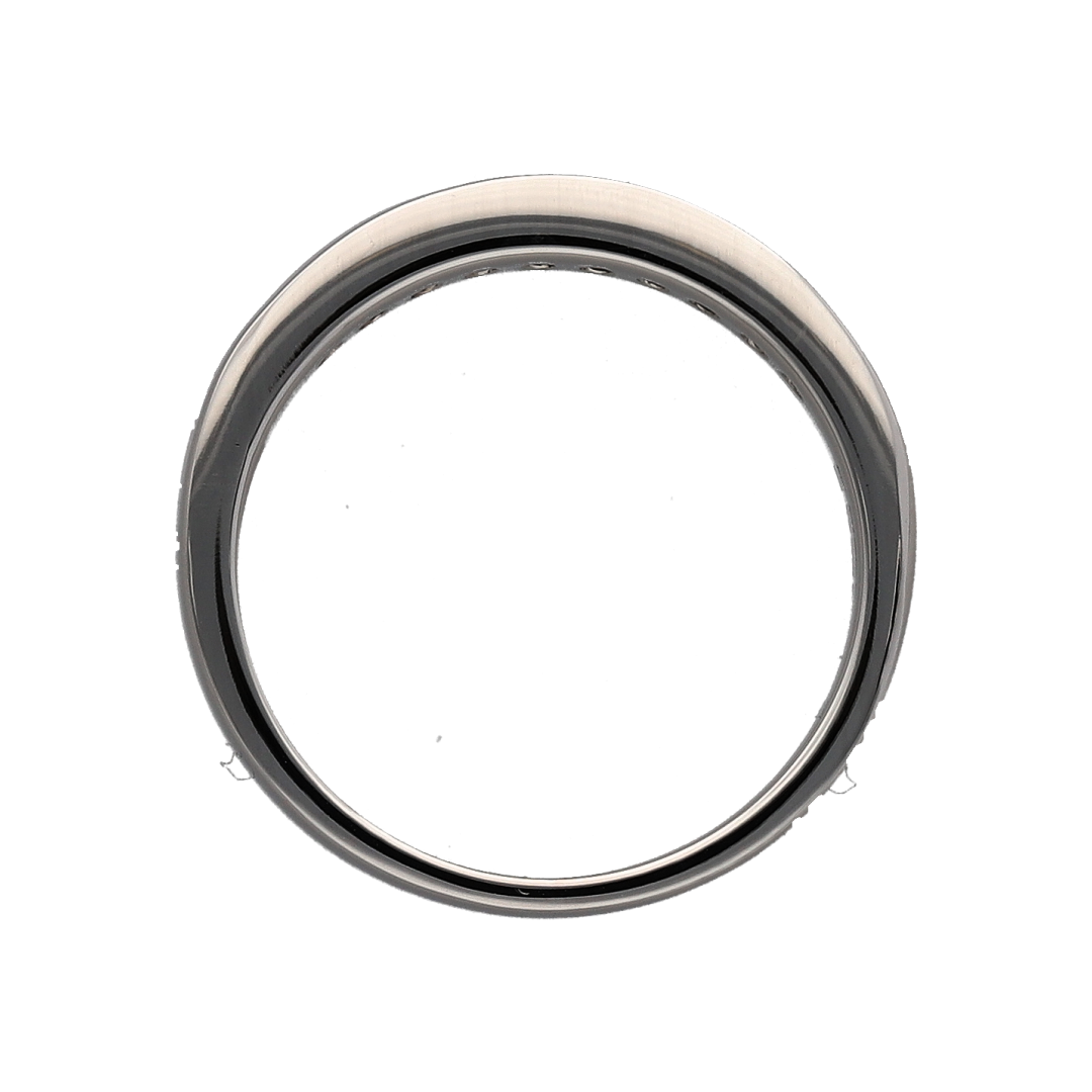 18ct White Gold & Diamond Band Ring