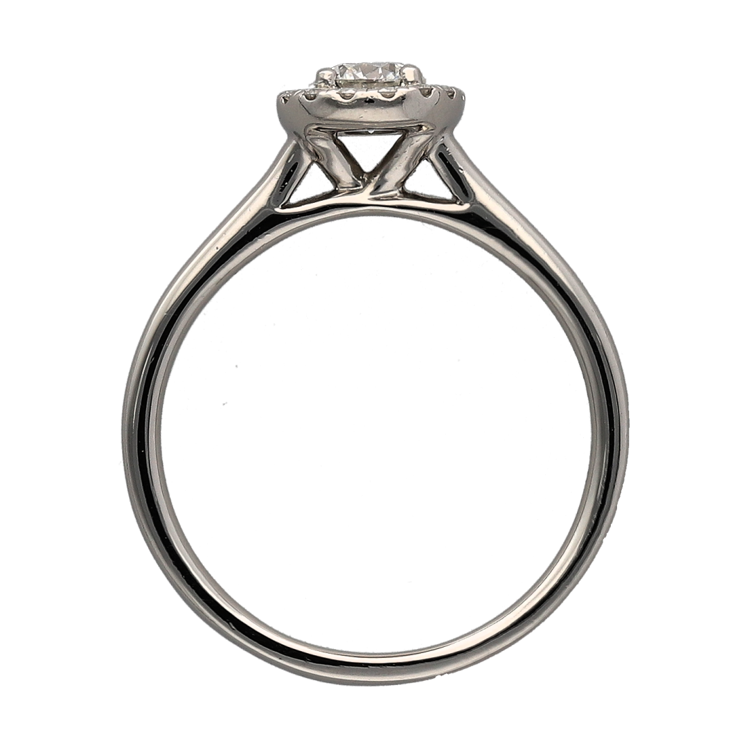 Platinum & Diamond Halo Ring