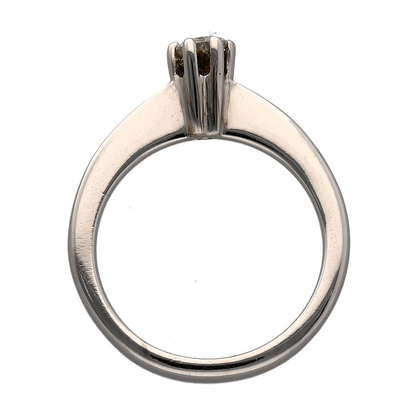 18ct White Gold & Diamond Solitaire Ring