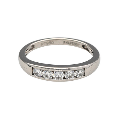 Platinum & Diamond Band Ring