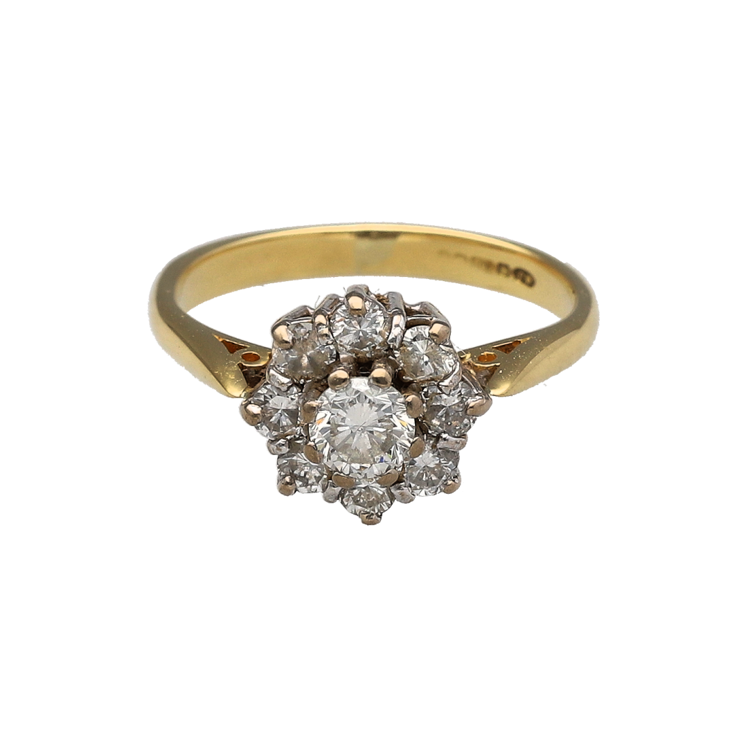18ct Gold & Diamond Cluster Ring