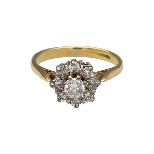18ct Gold & Diamond Cluster Ring