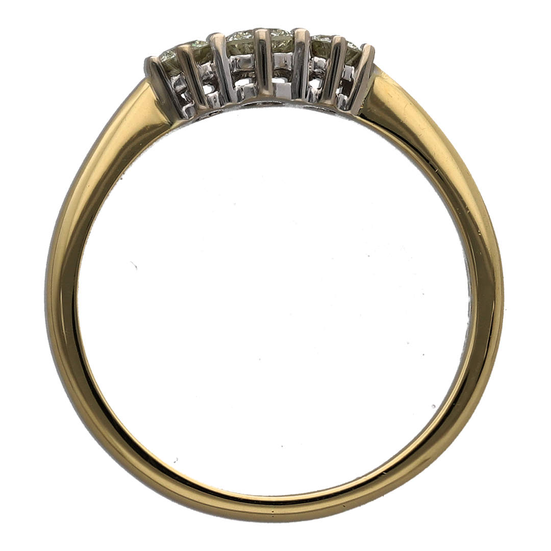 18ct Gold & Diamond Trilogy Ring