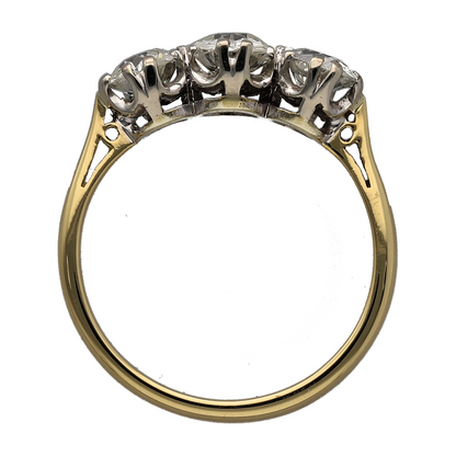 18ct Gold & Diamond Trilogy Ring