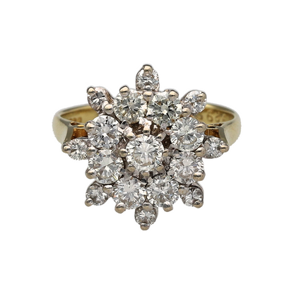 18ct Gold & Diamond Cluster Ring
