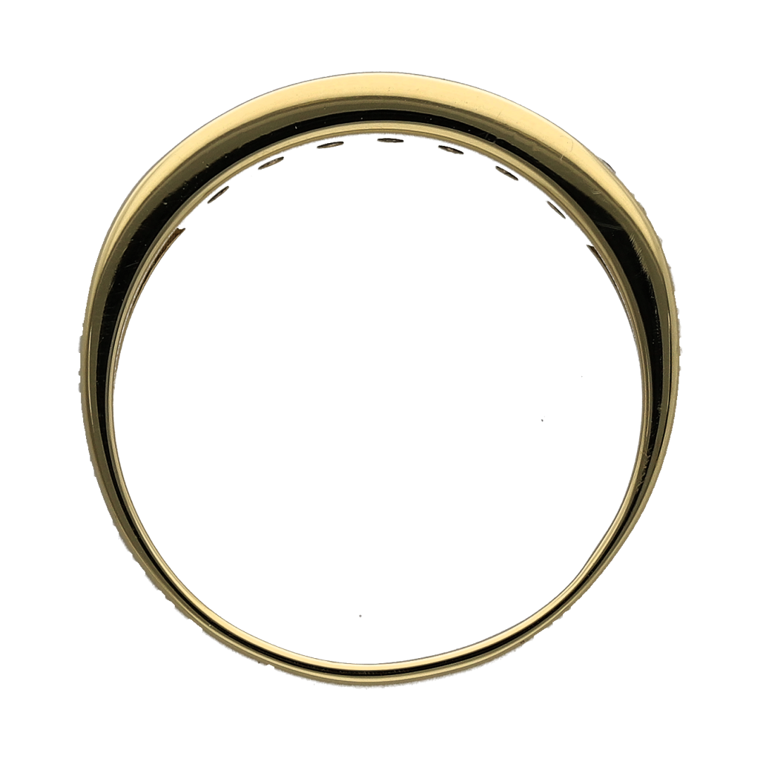 18ct Gold & Diamond Seven Stone Band Ring