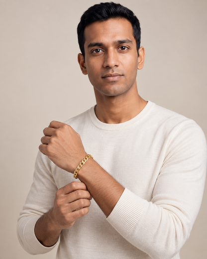 9ct Gold 8.5" Curb Bracelet