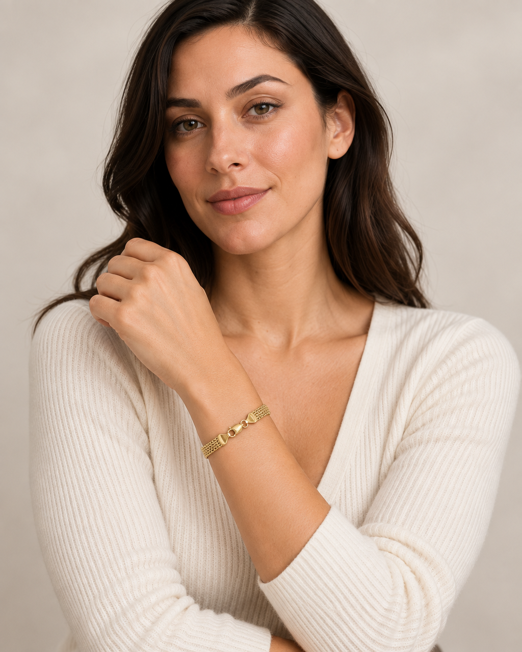 9ct Gold 7.5" Bismark Bracelet