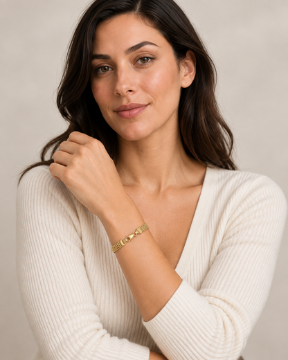 9ct Gold 7.5" Bismark Bracelet