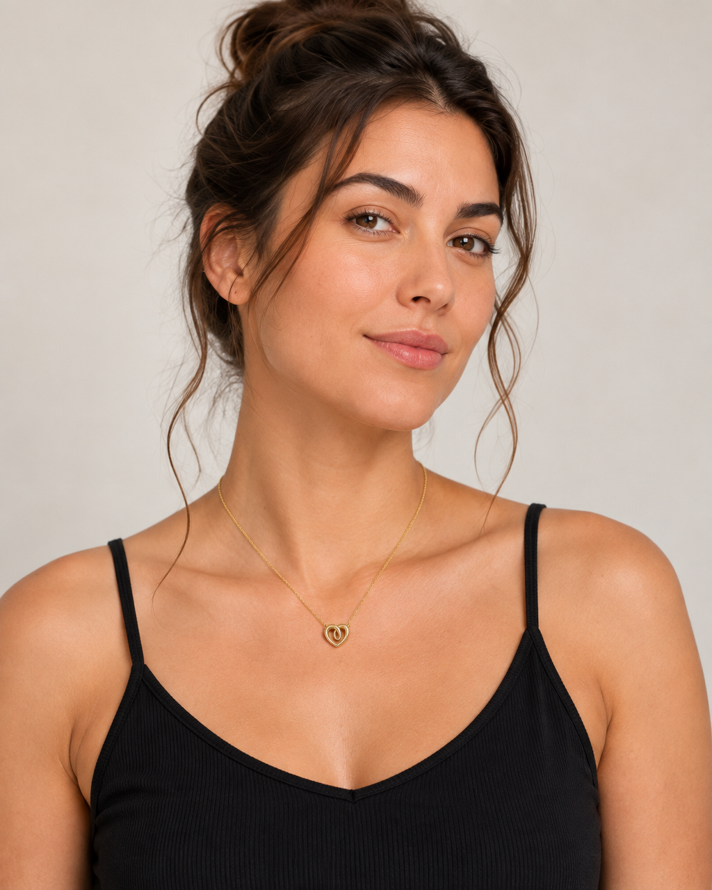 9ct Gold Heart 16" - 18" Necklace