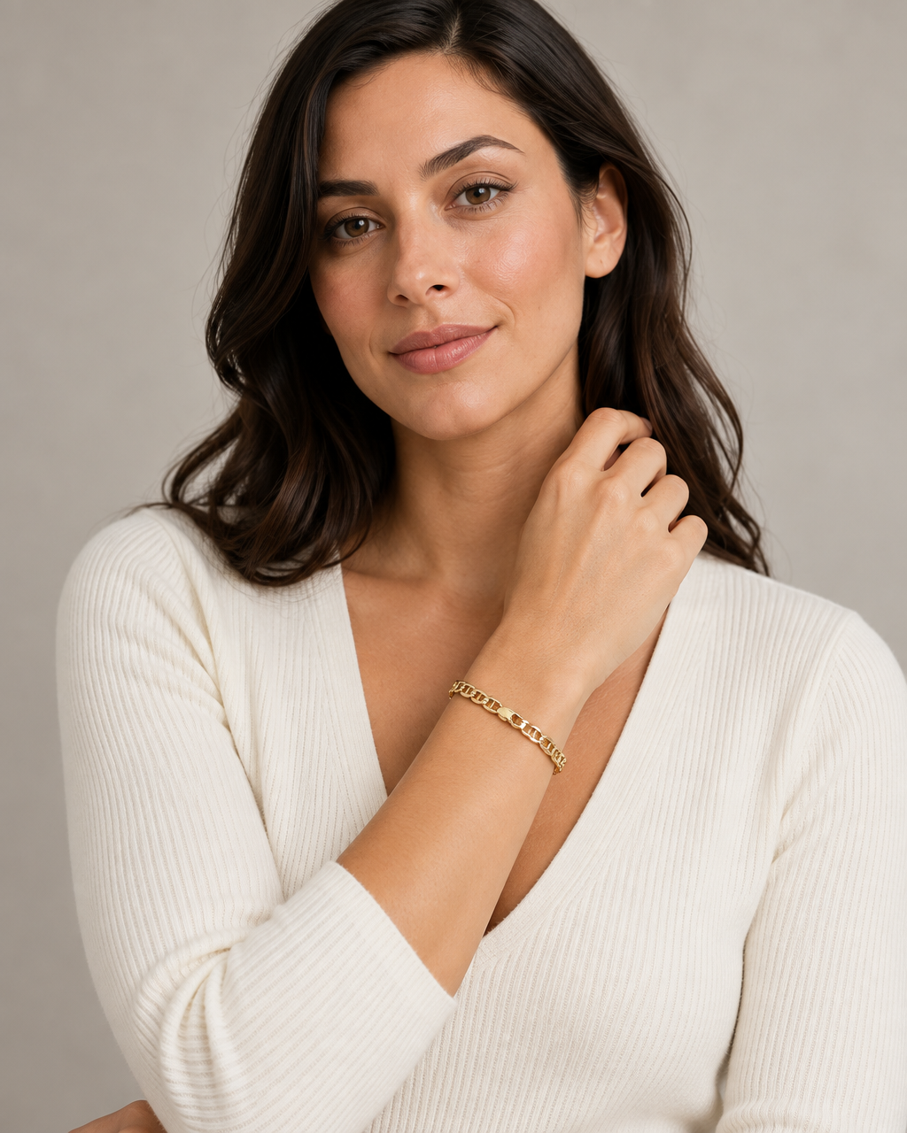 9ct Gold 7.5" Anchor Bracelet