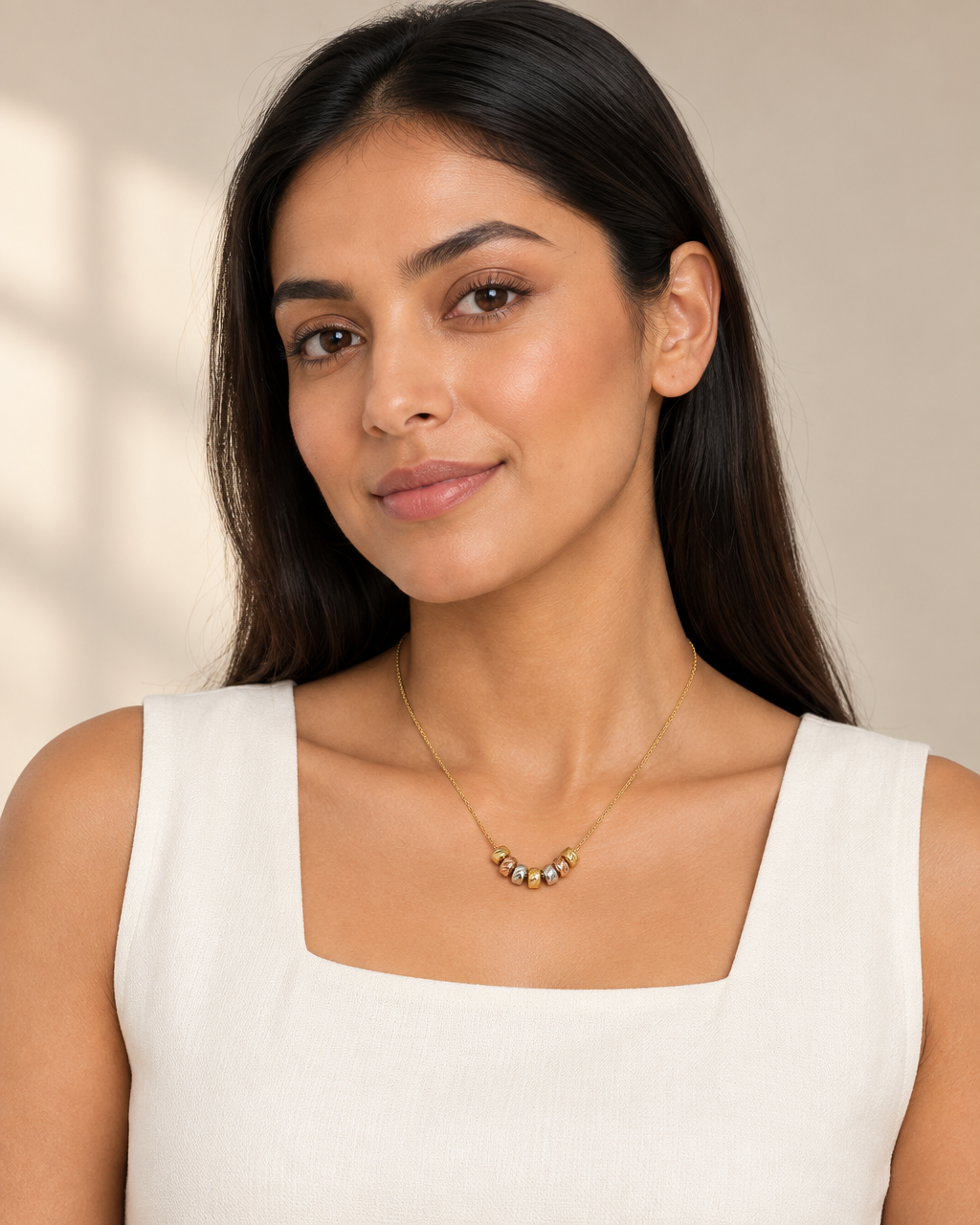 9ct Gold Circle 16.5" Necklace