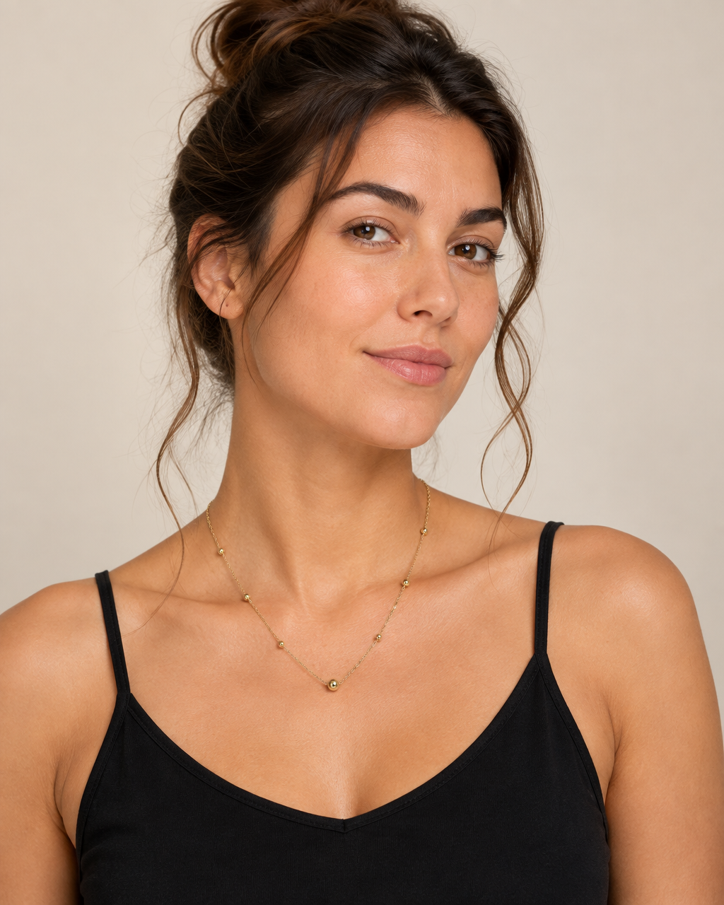 9ct Gold Ball Link 18" Necklace
