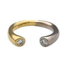 Load image into Gallery viewer, 18ct Gold &amp; Diamond Set Torque Band Ring
